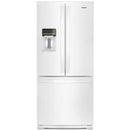 Whirlpool 30-inch, 19.7 cu.ft. Freestanding French 3-Door Refrigerator with Exterior Water Dispenser with EveryDrop® Filtration (White)WRF560SEHW