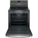 GE Profile 30-inch Freestanding Electric Range with Convection Technology PB911EJES