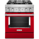KitchenAid 30-inch Freestanding Dual Fuel Range with Even-Heat™ True Convection KFDC500JPAKFDC500JPA