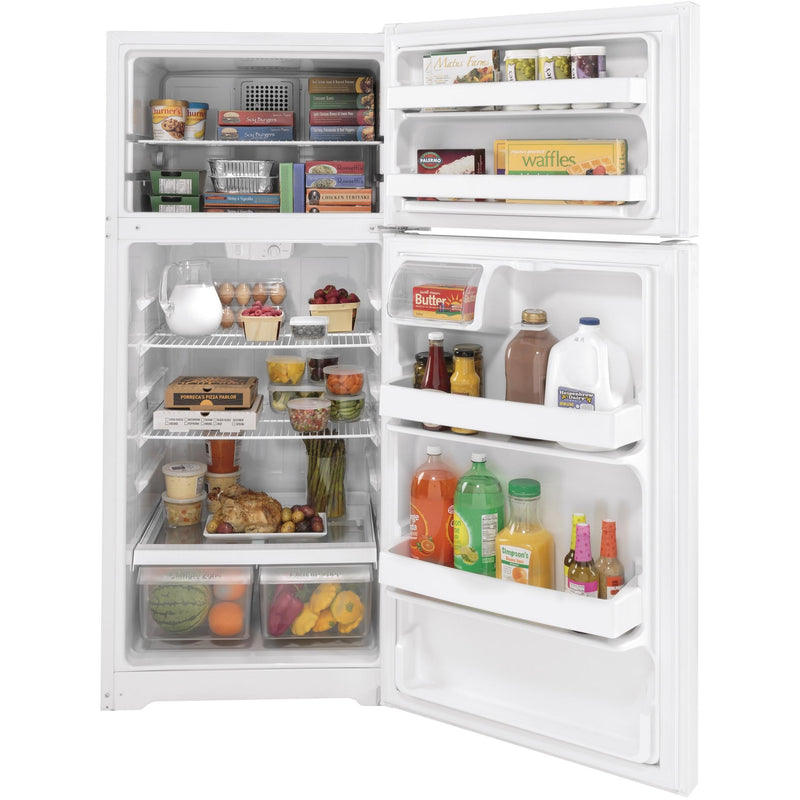GE 28-inch, 16.6 cu. ft. Top-Freezer Refrigerator GTS17DTNRWW (GTS17DTNRWW)