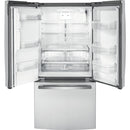 GE 33-inch, 17.5 cu.ft. Counter-Depth French 3-Door Refrigerator with External Water and Ice Dispensing System GYE18JYLFS