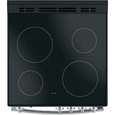 GE 24-inch Freestanding Electric Range with Steam Clean JAS640RMSS