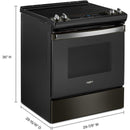 Whirlpool 30-inch Slide-in Electric Range with Frozen Bake™ Technology WEE515S0LV