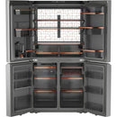 Caf? 36-inch, 27.4 cu. ft. French 4-Door Refrigerator with Dual-Dispense AutoFill Pitcher (Platinum Glass) CAE28DM5TS5 (CAE28DM5TS5)