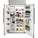 Caf? 48-inch, 29.6 cu. ft. Built-in Side-by-Side Refrigerator CSB48WP2NS1CSB48WP2NS1