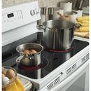 GE 30-inch Freestanding Electric Range with Self-Clean Oven JB645DK (White)JB645DKWW