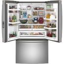 GE Profile 36-inch, 23.1 cu. ft. Counter-Depth French 3-Door Refrigerator with Interior Ice Maker PWE23KYNFSPWE23KYNFS