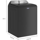 Maytag 4.7 cu. ft. Top Loading Washer with Pet Pro System TL MVW6500MBK