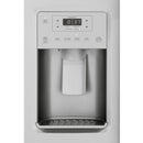 GE 36-inch, 21.8 cu.ft. Counter-Depth Side-by-Side Refrigerator with Water and Ice Dispensing System GZS22IYNFS