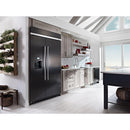 KitchenAid 48-inch, 29.5 cu.ft. Built-in Side-by-Side Refrigerator with Water and Ice Dispensing System KBSD608EBS