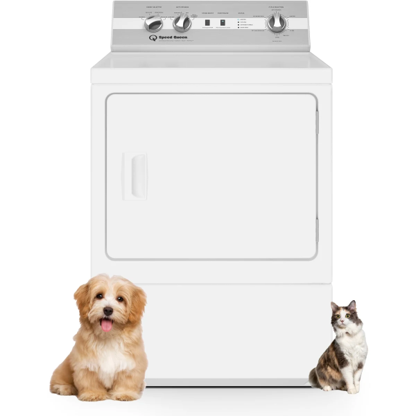 Speed Queen DC5 7 Cu. Ft. White Gas Dryer (DC5004WG)