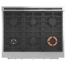 Café 36-inch Freestanding Dual-Fuel Range with 6 Burners C2Y366P3TD1