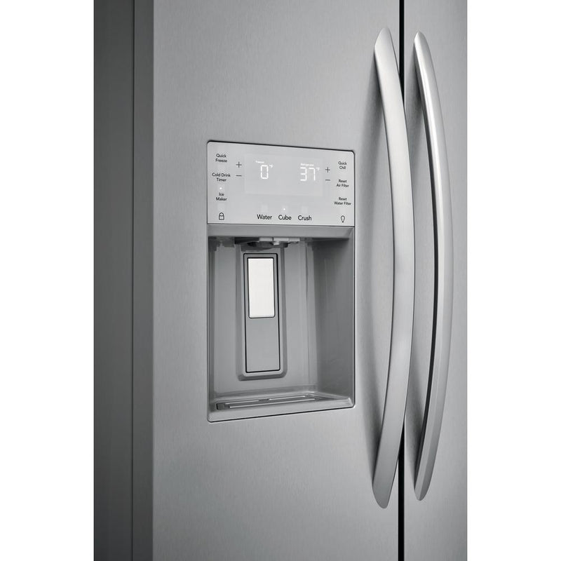 (GRSS2652AF) Frigidaire Gallery 36-inch, 25.6 cu.ft. Freestanding Side-by-Side Refrigerator with Ice and Water Dispensing System GRSS2652AF