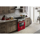 KitchenAid 30-inch Freestanding Dual-Fuel Range with Even-Heat™ KDRS407VSD