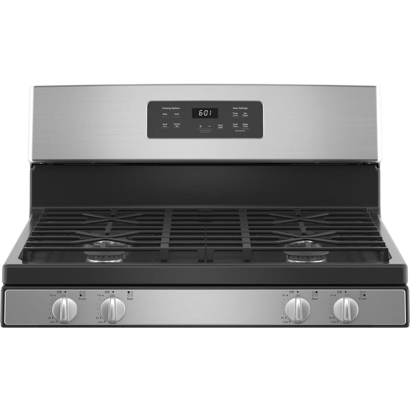 GE 30-inch Freestanding Gas Range with Precise Simmer Burner JGBS61RPSS