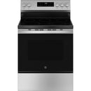GE 30-inch Freestanding Electric Range with Crisp Mode (Stainless Steel)GRF500SVSS