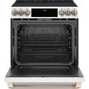 Café 30-inch Slide-in Induction Range with Warming Drawer CHS900P4MW2