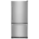 KitchenAid 30-inch, 19 cu. ft. Bottom Freezer Refrigerator KRBR109ESS