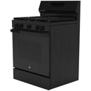GE 30-inch Freestanding Gas Range with Center Oval Burner GGF500PVBBGGF500PVBB
