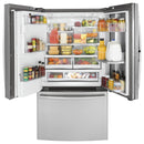 GE Profile 36-inch, 22.1 cu.ft. Counter-Depth French 3-Door Refrigerator with External Water and Ice Dispensing System PYD22KSLSSPYD22KSLSS