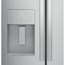 GE 33-inch, 23.6 cu.ft. Freestanding French 3-Door Refrigerator with External Water and Ice Dispensing System GFE24JYKFSGFE24JYKFS