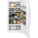 GE 14.1 cu. ft. Upright Freezer with LED Lighting FUF14DLRWW
