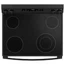 GE 30-inch Freestanding Electric Range with Steam Clean GRF400SVBB