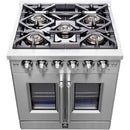 Forno 30-inch Capriasca Freestanding Gas Range with French Door FFSGS6460-30FFSGS646030