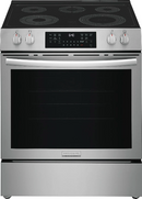 Frigidaire Gallery 30-inch Slide-in Electric Range Front Control with Total Convection (Fingerprint-Resistant Stainless) (GCFE3059BF)