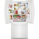 Whirlpool 30-inch, 19.68 cu. ft. French 3-Door Refrigerator (White)WRF560SMHW