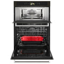 KitchenAid 30-inch, 6.4 cu.ft. Built-in Combination Oven with Even-Heat™ True Convection KOCE900HBSKOCE900HBS