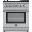 Forno Lazio 30" Freestanding Dual Fuel Range FFSGS6196-30FFSGS619630