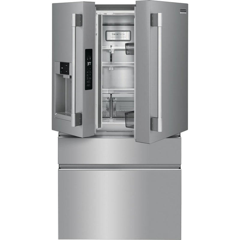 Frigidaire Professional 36-inch, 21.8 cu.ft. Counter-Depth French 4-Door Refrigerator with External Water and Ice System PRMC2285AF