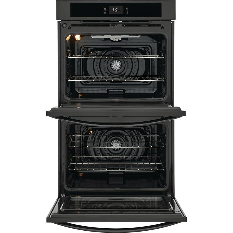 Frigidaire 30-inch Double Electric Wall Oven with Fan Convection FCWD3027AB