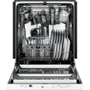 GE 24-inch Built-in Dishwasher with Sanitize Option GDT225SGLWW (White) (GDT225SGLWW)