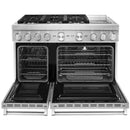 KitchenAid 48-inch Freestanding Dual Fuel Range with Even-Heat™ True Convection KFDC558J (Stainless Steel)KFDC558JSS