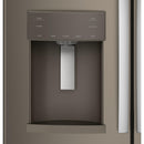 GE 36-inch, 22.1 cu.ft. Counter-Depth French 3-Door Refrigerator with external water and ice dispensing system GYE22GMNES