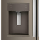GE 36-inch, 22.1 cu.ft. Counter-Depth French 3-Door Refrigerator with external water and ice dispensing system GYE22GMNES