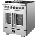 Forno Capriasca 30" Freestanding French Door Dual Fuel Range FFSGS6387-30FFSGS638730
