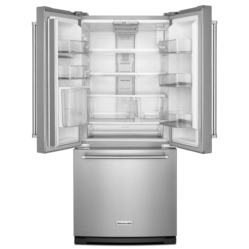 (KRFF300ESS) KitchenAid 30-inch, 19.7 cu. ft. French 3-Door Refrigerator with Ice and Water Dispensing System KRFF300ESS