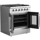 Forno 30-inch Freestanding Gas Range with French Door FFSGS6444-30FFSGS644430