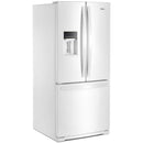 Whirlpool 30-inch, 19.7 cu.ft. Freestanding French 3-Door Refrigerator with Exterior Water Dispenser with EveryDrop® Filtration (White)WRF560SEHW