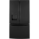 GE 36-inch, 25.6 cu. ft. French 3-Door Refrigerator GFE26JGMBB