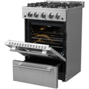 Forno 24-inch Freestanding Gas Range with Convection Technology FFSGS6272-24FFSGS627224