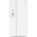 GE 33-inch 23 cu.ft. Freestanding Side-by-Side Refrigerator with LED Lighting GSE23GGPWWGSE23GGPWW