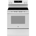 GE 30-inch Freestanding Electric Range with Convection Technology GRF600AVWW