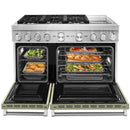 KitchenAid 48-inch Freestanding Dual Fuel Range with Even-Heat™ True Convection KFDC558JAVKFDC558JAV