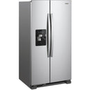 Whirlpool 36-inch, 24.55 cu. ft. Side-By-Side Refrigerator (Fingerprint-Resistant Stainless)WRS325SDHZ
