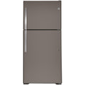 GE 30-inch, 19.1 cu.ft. Freestanding Top Freezer Refrigerator with LED Lighting GTS19KMNRES