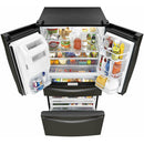Whirlpool 36-inch, 26.2 cu. ft. French 4-Door Refrigerator WRX986SIHV (Black Stainless Fingerprint Resistant)WRX986SIHV